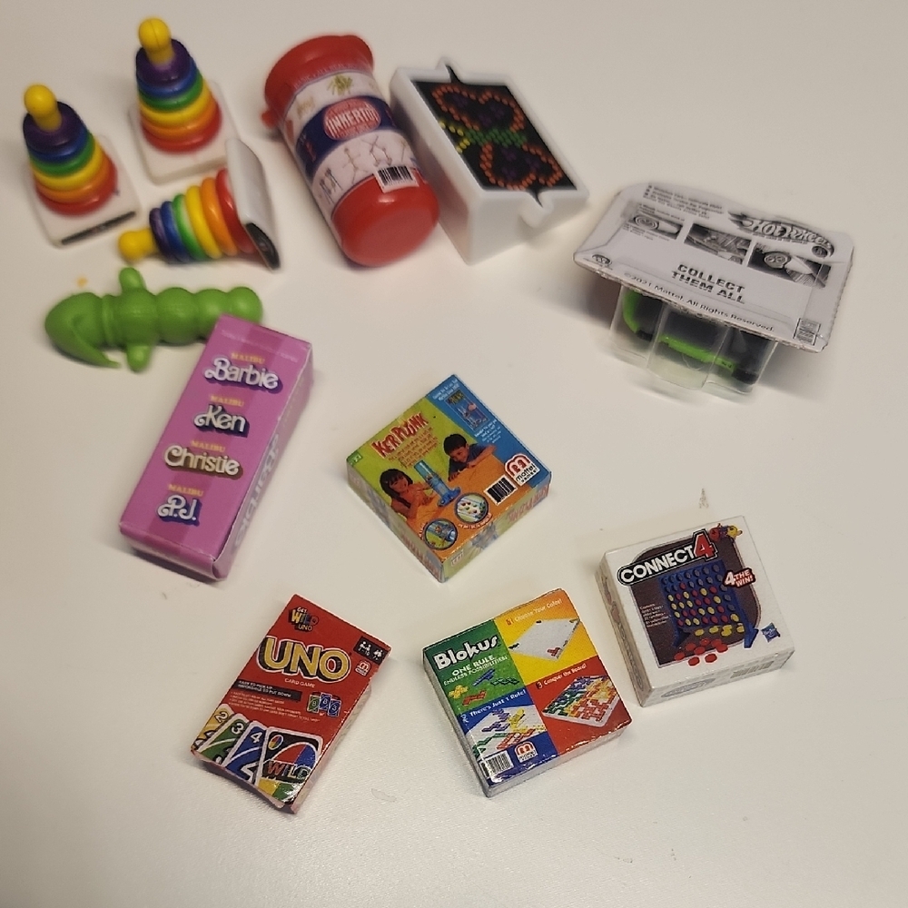 Miniature Toy Box Set with Rainbow Stacking Rings - Picture 9 of 9